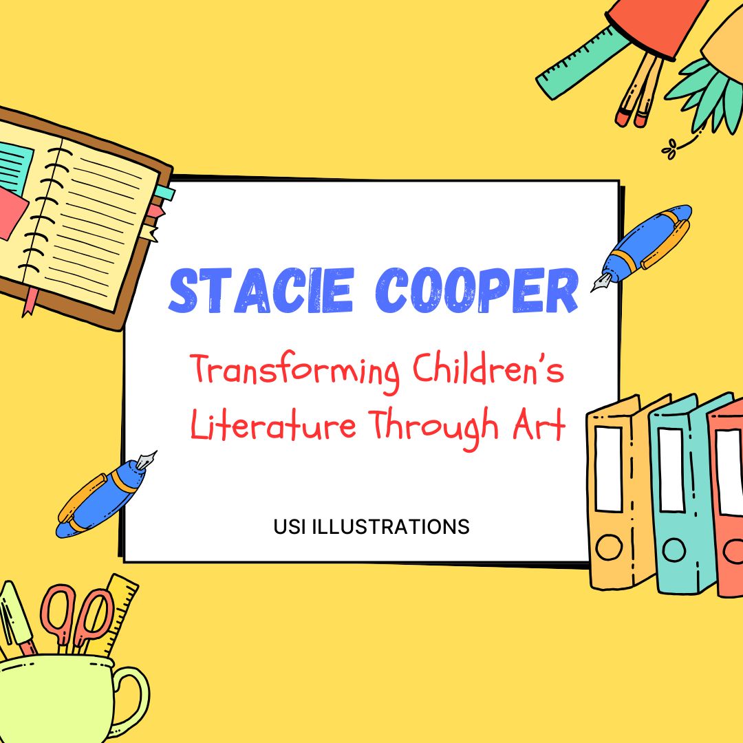 Stacie Cooper’s pictures make children and make storytelling come alive with bright, age suitable pictures that inspire. She works collaboratively with authors so stories connect with young readers. This looks at her process, her effect on early childhood development and the latest in children’s book illustrations.