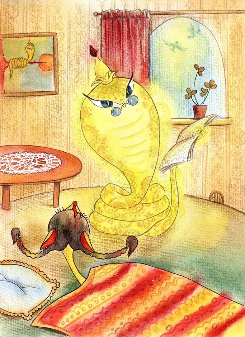 Custom character illustration for a children's storybook