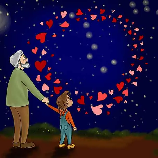I Love You To The Moon And Back — children's book illustration by Fairy Tale Publishing
